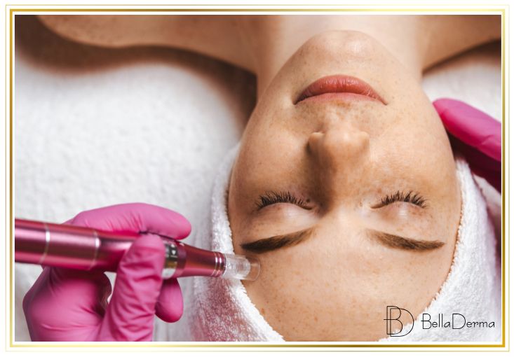 Mezoterapie pomocí dermapera
